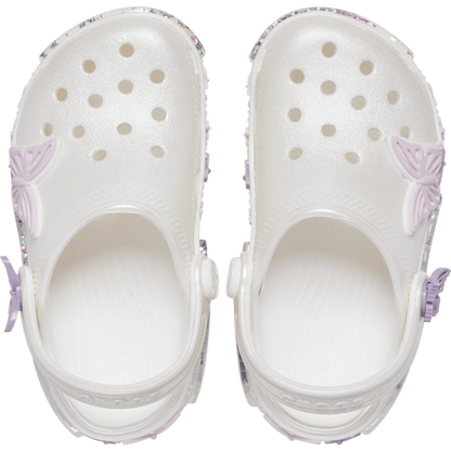 Kids Crocs - Toddler Classic Butterfly Sparkle Shaker Clog