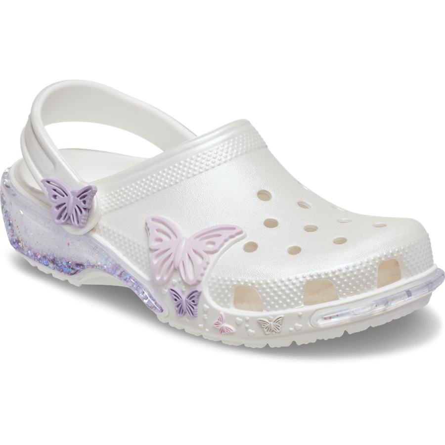 Kids Crocs - Toddler Classic Butterfly Sparkle Shaker Clog