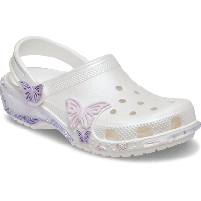 Kids Crocs - Toddler Classic Butterfly Sparkle Shaker Clog