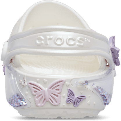 Kids Crocs - Toddler Classic Butterfly Sparkle Shaker Clog