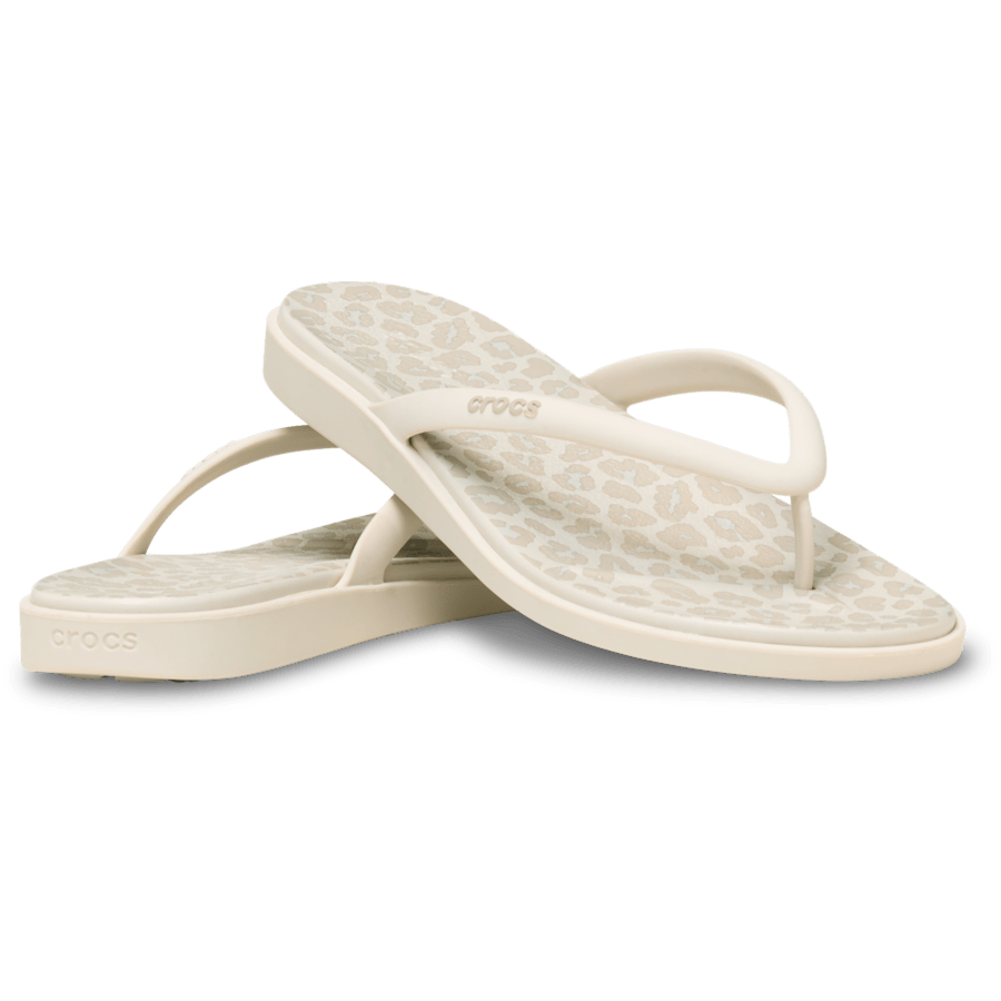Women Crocs - Miami Round Toe Animal Flip