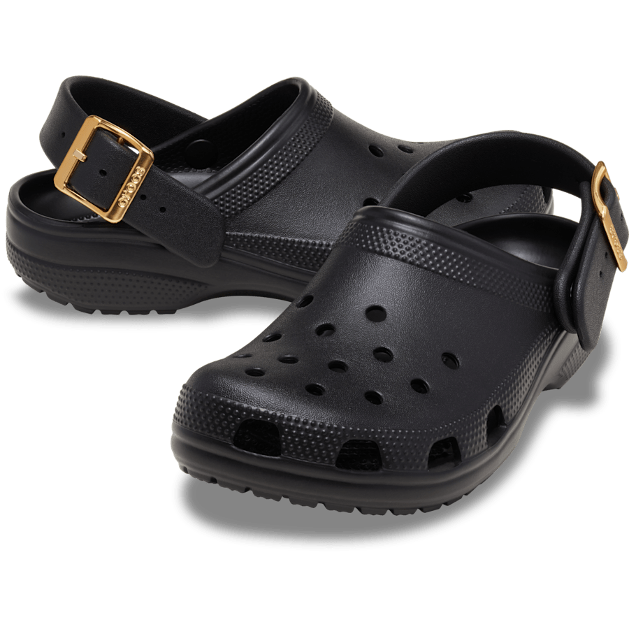 Women Crocs - Classic Metallic Buckle Clog