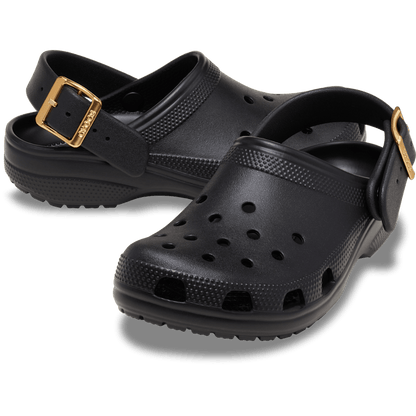 Women Crocs - Classic Metallic Buckle Clog