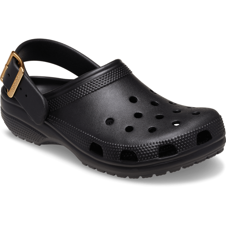 Women Crocs - Classic Metallic Buckle Clog