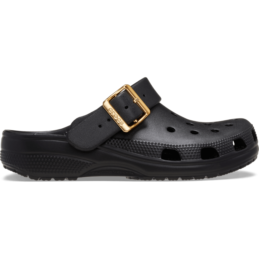 Women Crocs - Classic Metallic Buckle Clog