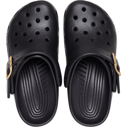 Women Crocs - Classic Metallic Buckle Clog