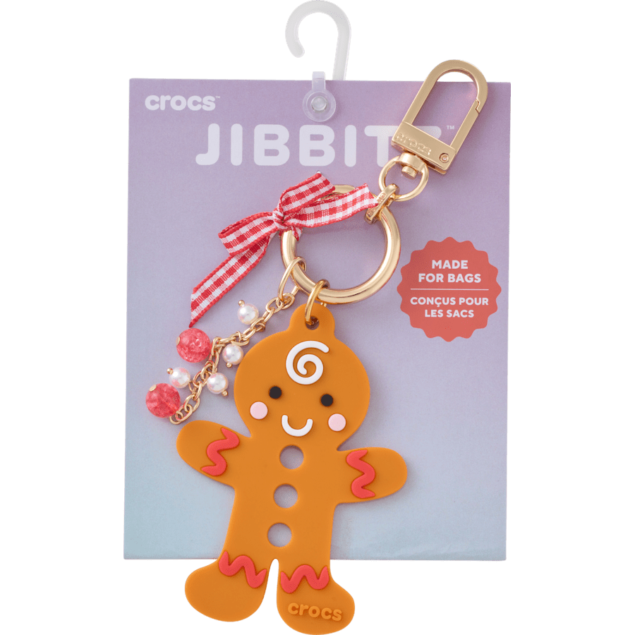 Women / Kids Crocs - Gingerbread Man Bag Charm